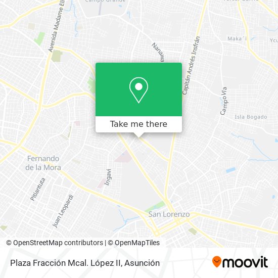 Mapa de Plaza Fracción Mcal. López II