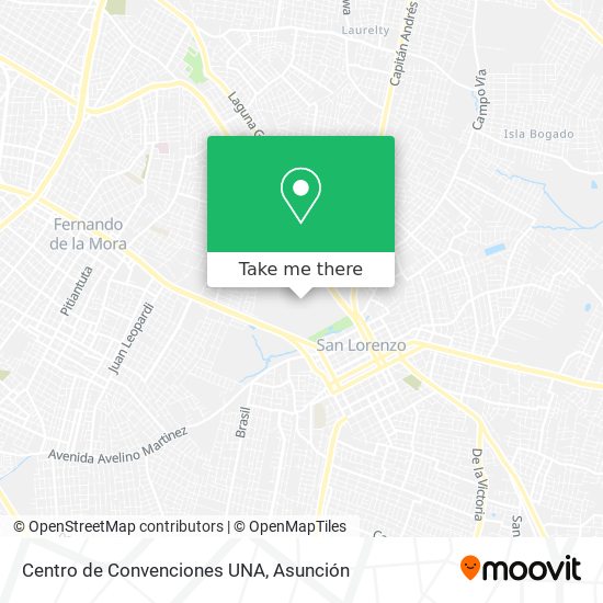 Mapa de Centro de Convenciones UNA