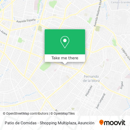 Mapa de Patio de Comidas - Shopping Multiplaza