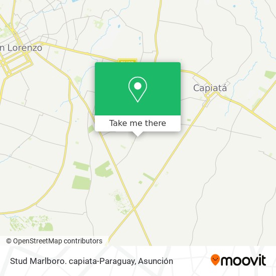 Stud Marlboro. capiata-Paraguay map