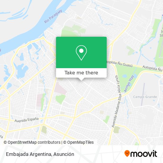 Embajada Argentina map