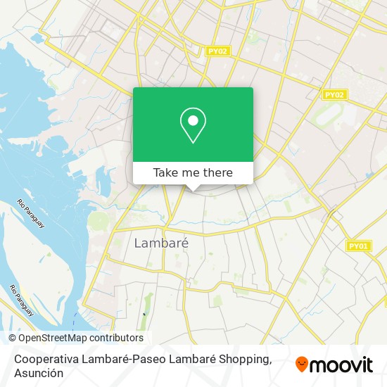 Mapa de Cooperativa Lambaré-Paseo Lambaré Shopping