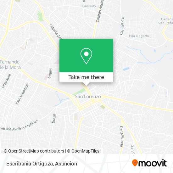 Mapa de Escribania Ortigoza