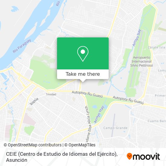 CEIE (Centro de Estudio de Idiomas del Ejército) map