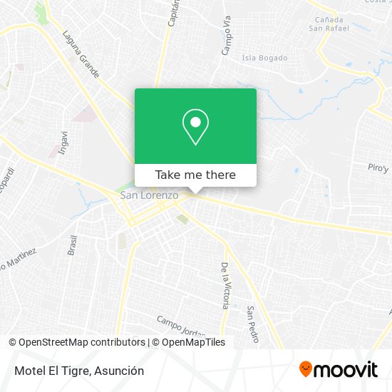 Mapa de Motel El Tigre