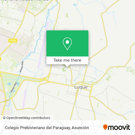 Colegio Prebisteriano del Paraguay map