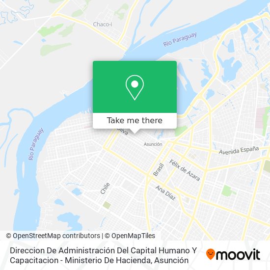 Direccion De Administración Del Capital Humano Y Capacitacion - Ministerio De Hacienda map