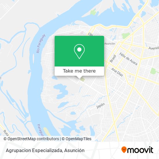 Mapa de Agrupacion Especializada