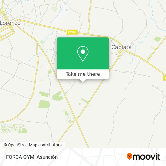 FORCA GYM map