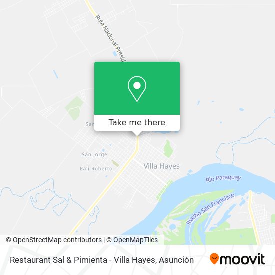 Restaurant Sal & Pimienta - Villa Hayes map