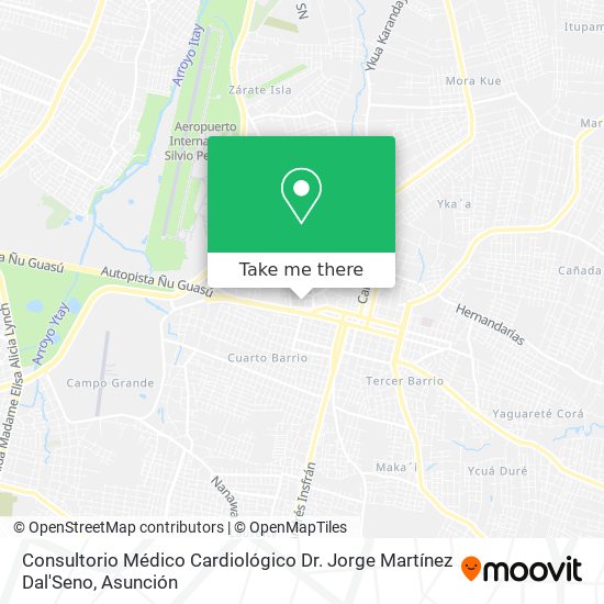 Consultorio Médico Cardiológico Dr. Jorge Martínez Dal'Seno map