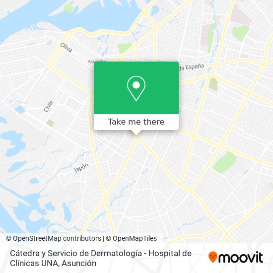 Cátedra y Servicio de Dermatología - Hospital de Clínicas UNA map