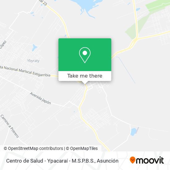 Mapa de Centro de Salud - Ypacaraí - M.S.P.B.S.