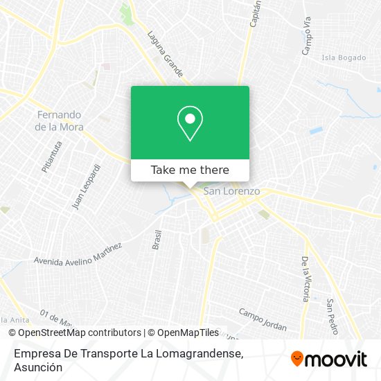 Empresa De Transporte La Lomagrandense map