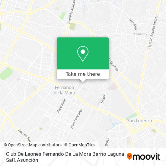 Club De Leones Fernando De La Mora Barrio Laguna Satî map