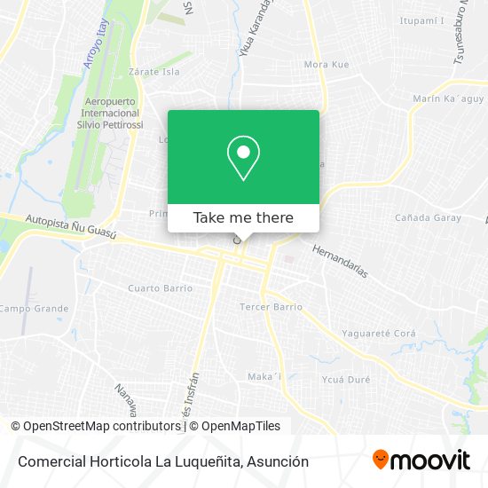 Mapa de Comercial Horticola La Luqueñita