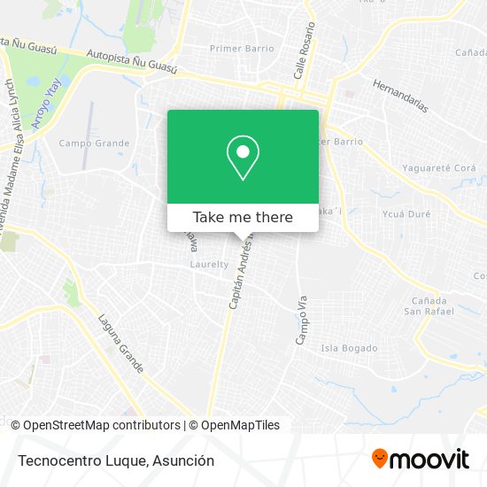 Mapa de Tecnocentro Luque