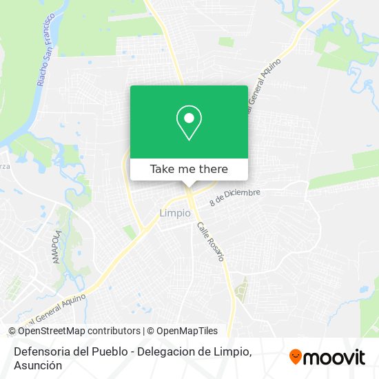 Mapa de Defensoria del Pueblo - Delegacion de Limpio