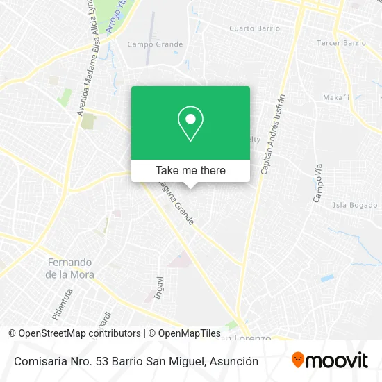 Mapa de Comisaria Nro. 53 Barrio San Miguel