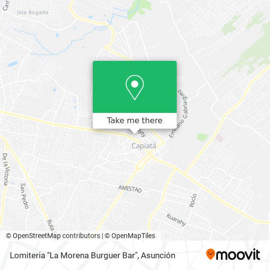 Lomiteria "La Morena Burguer Bar" map