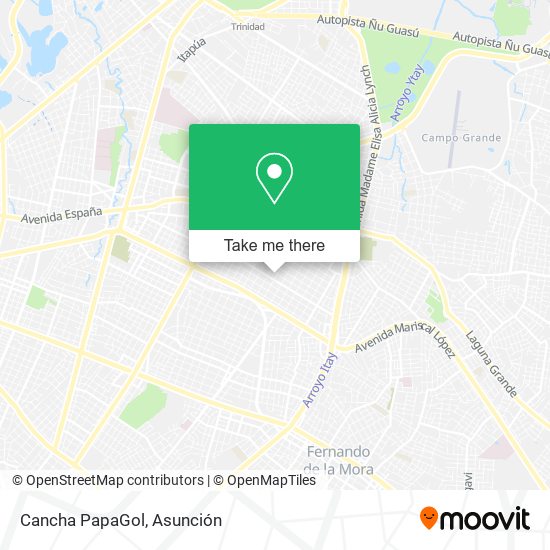 Mapa de Cancha PapaGol