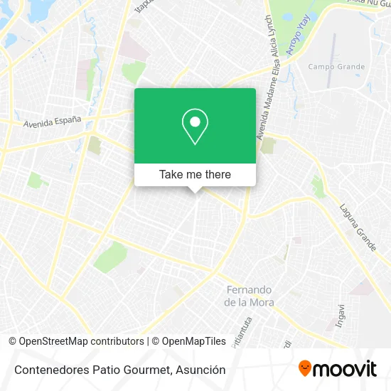 Contenedores Patio Gourmet map