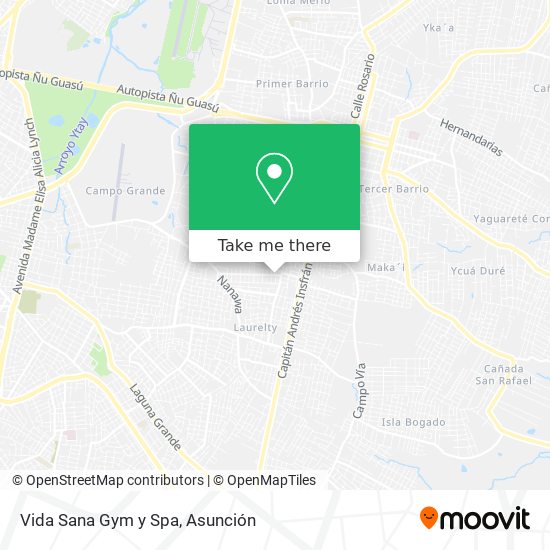 Vida Sana Gym y Spa map