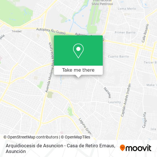 Arquidiocesis de Asuncion - Casa de Retiro Emaus map