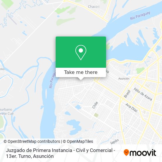 Juzgado de Primera Instancia - Civil y Comercial - 13er. Turno map