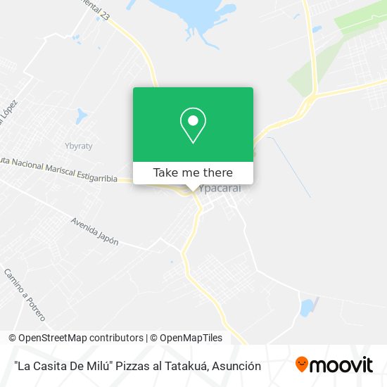 "La Casita De Milú" Pizzas al Tatakuá map