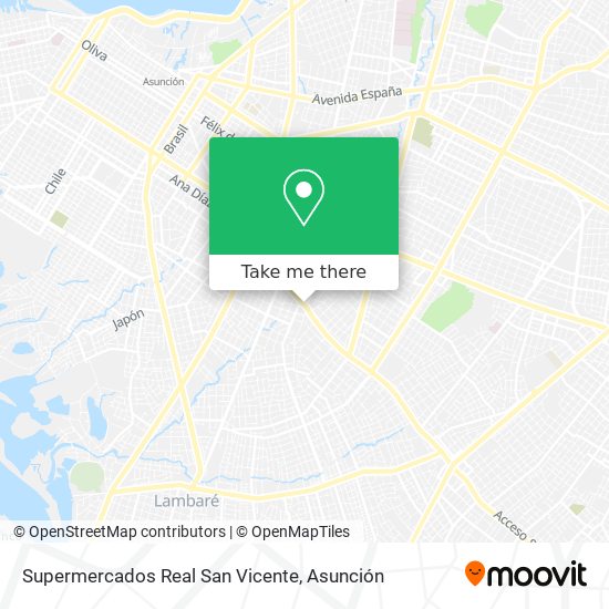 Supermercados Real San Vicente map