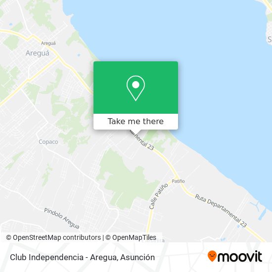 Club Independencia - Aregua map