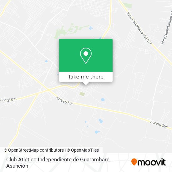 Club Atlético Independiente de Guarambaré map