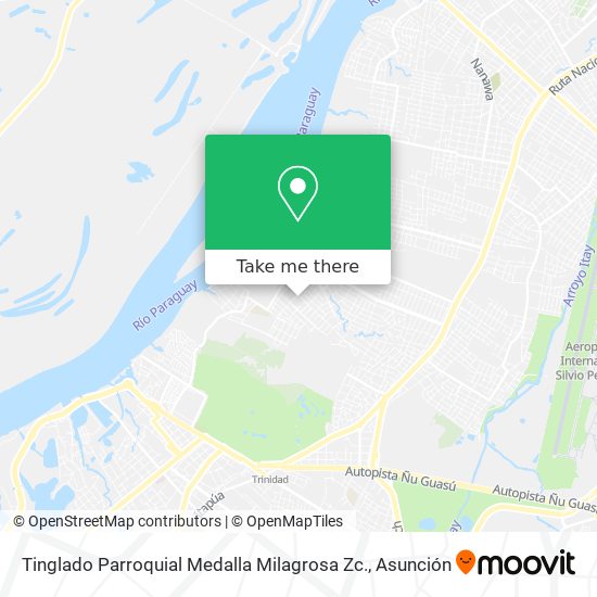 Tinglado Parroquial Medalla Milagrosa Zc. map