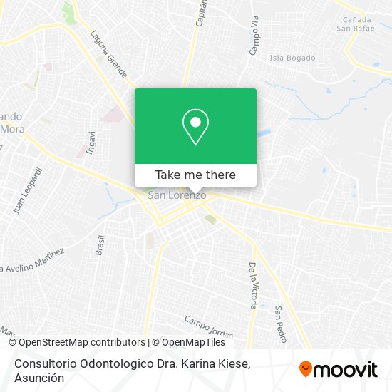 Mapa de Consultorio Odontologico Dra. Karina Kiese