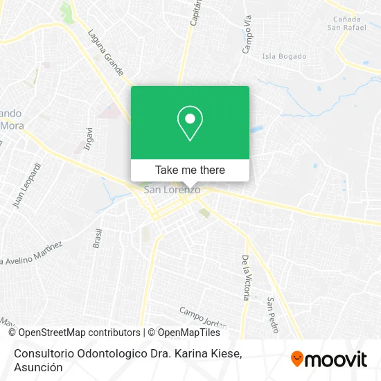 Consultorio Odontologico Dra. Karina Kiese map