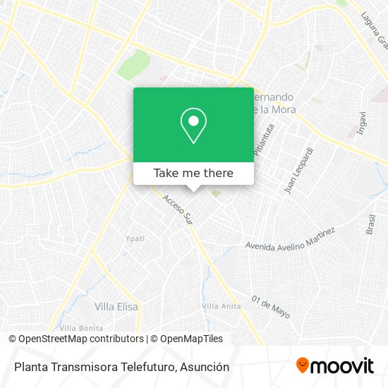 Planta Transmisora Telefuturo map