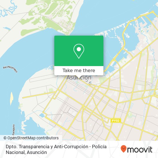 Mapa de Dpto. Transparencia y Anti-Corrupción - Policía Nacional
