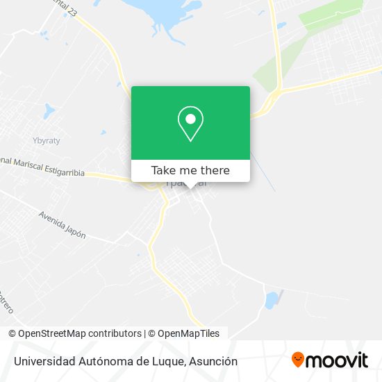 Universidad Autónoma de Luque map