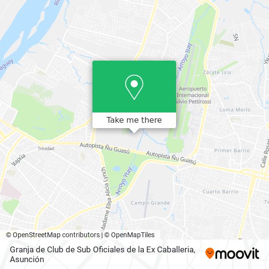 Mapa de Granja de Club de Sub Oficiales de la Ex Caballeria