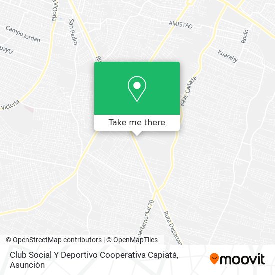 Club Social Y Deportivo Cooperativa Capiatá map