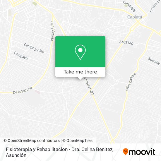 Mapa de Fisioterapia y Rehabilitacion - Dra. Celina Benitez
