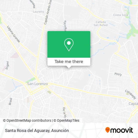 Mapa de Santa Rosa del Aguaray