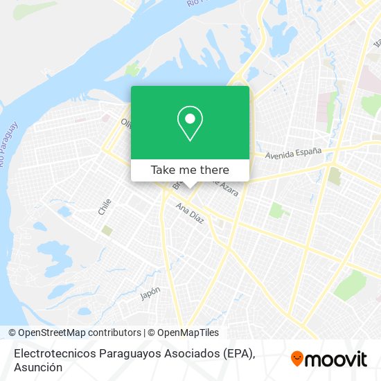 Electrotecnicos Paraguayos Asociados (EPA) map