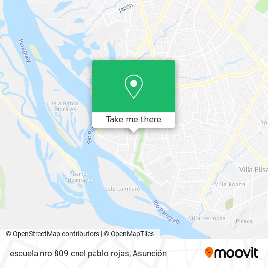 Mapa de escuela nro 809 cnel pablo rojas