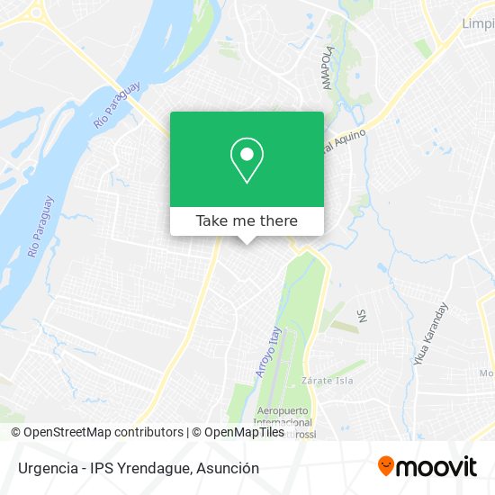 Urgencia - IPS Yrendague map