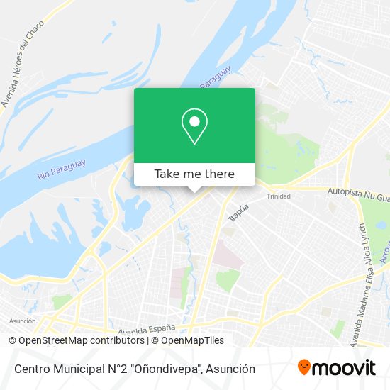 Mapa de Centro Municipal N°2 "Oñondivepa"