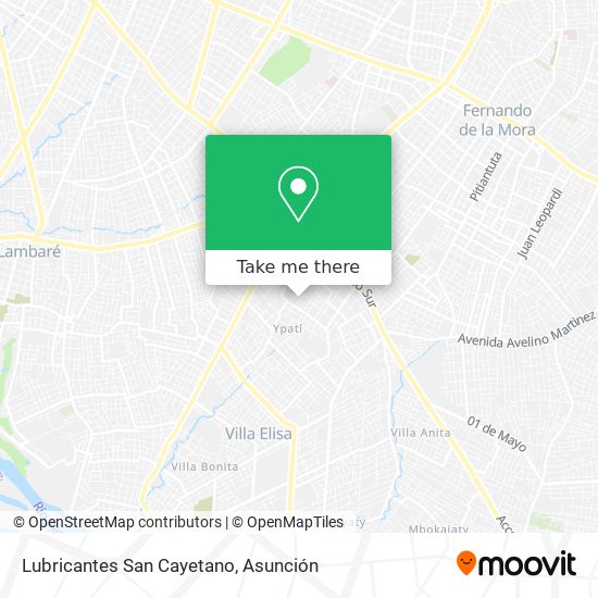 Mapa de Lubricantes San Cayetano