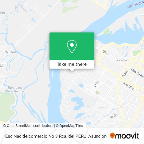 Mapa de Esc.Nac.de  comercio No 3 Rca. del PERU