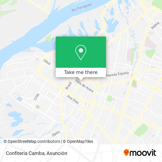 Mapa de Confiteria Camba